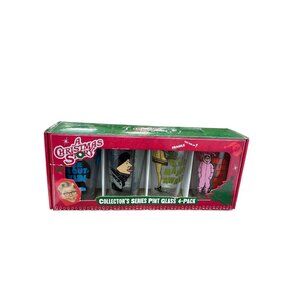 A Christmas Story collectors seroes Pint Glass 4 pack SKU 9787